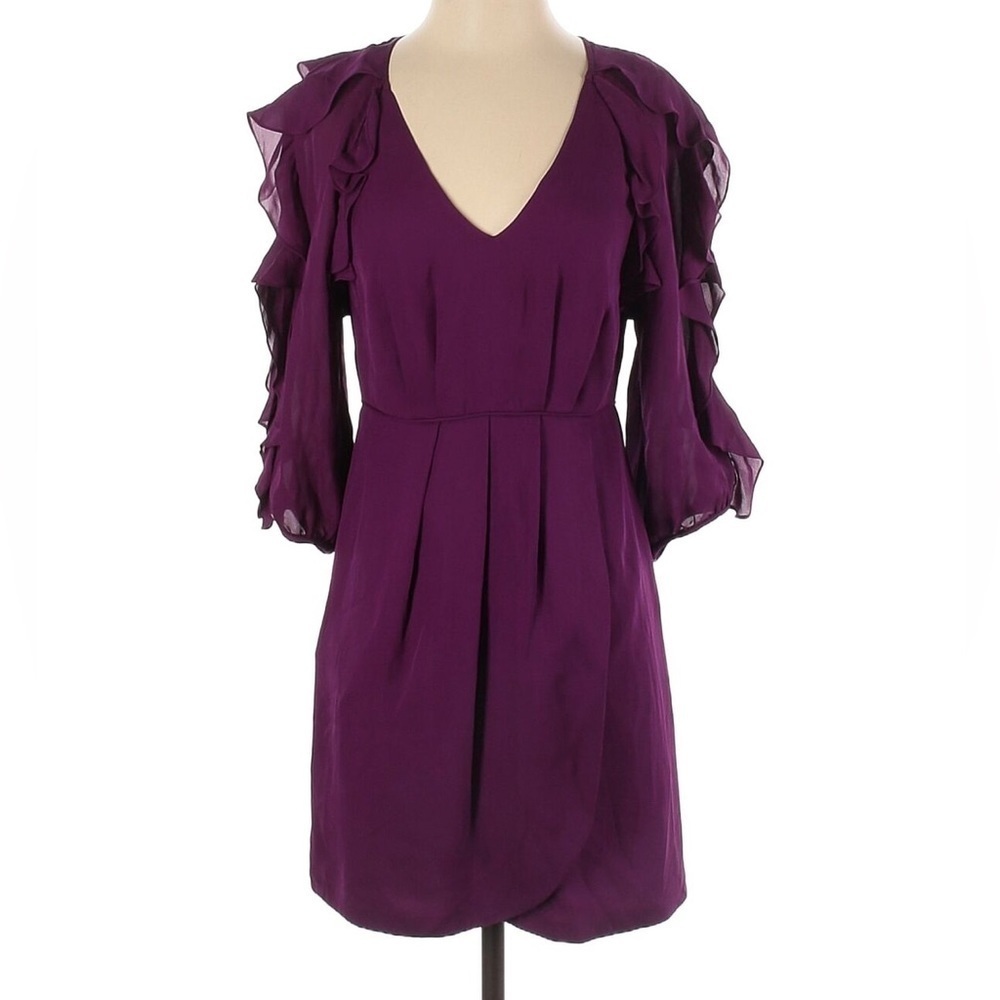 Tibi Ruffle Faux Wrap Dress